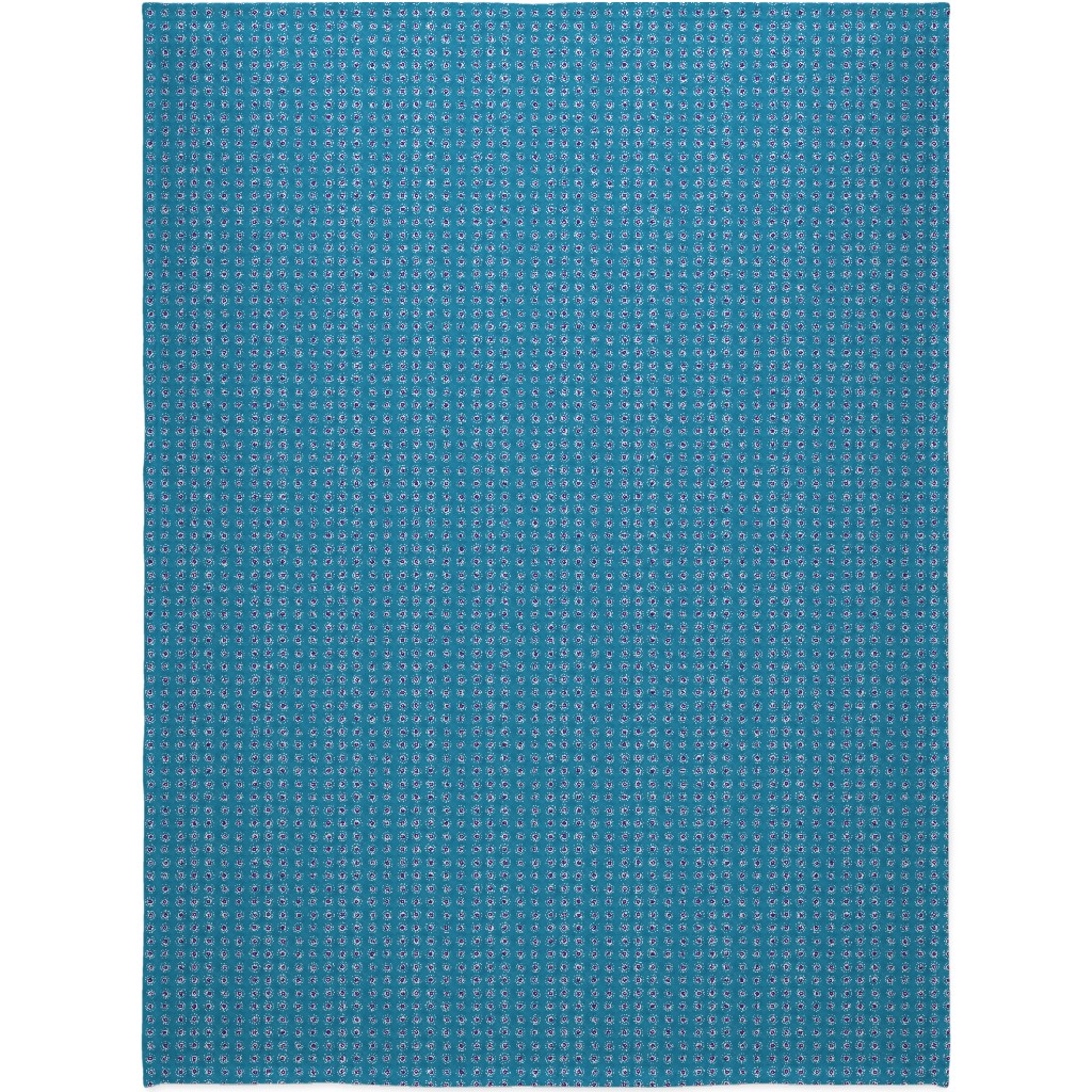 Batik Suns Blanket, Sherpa, 60x80, Blue