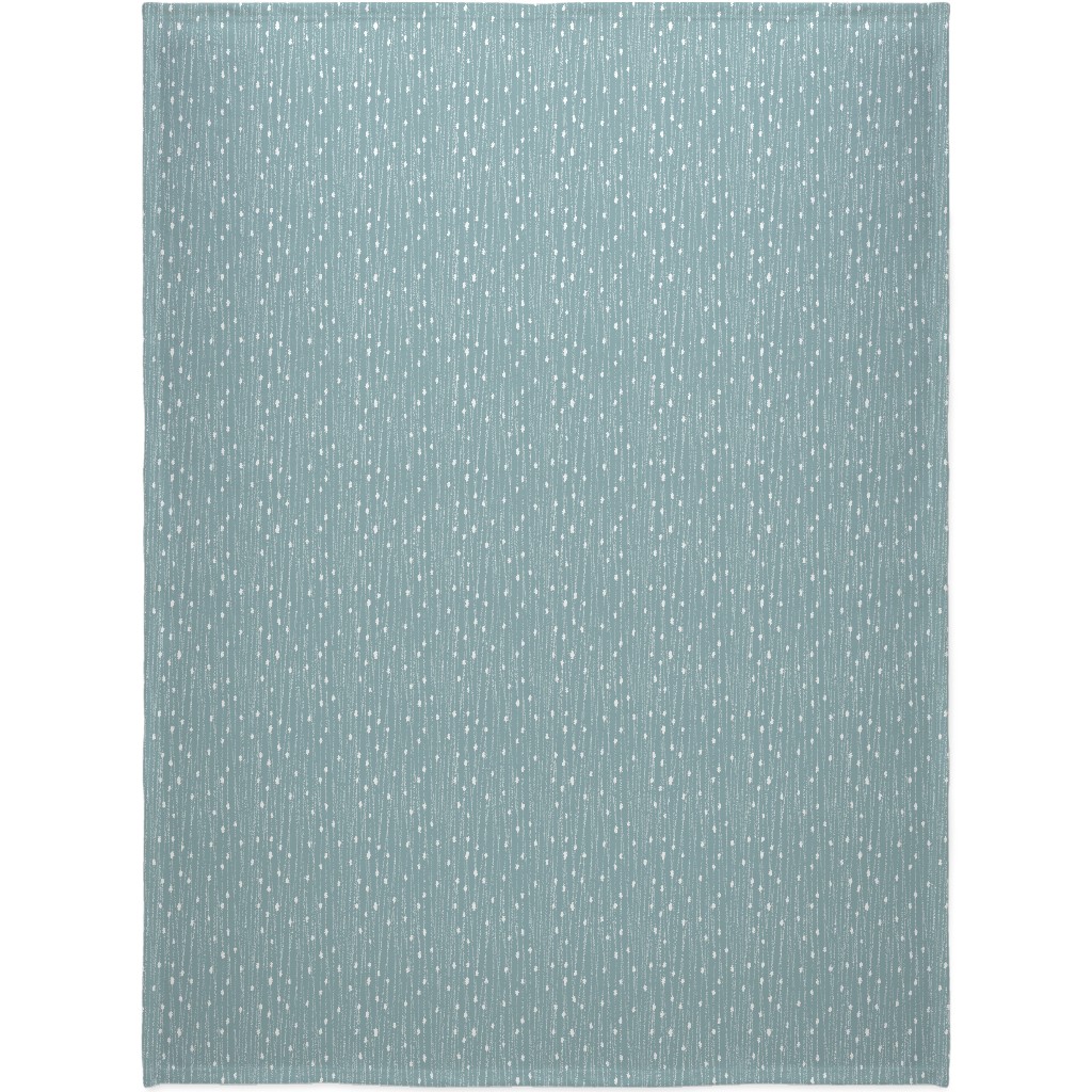 Entangled Geometric Lines Blanket, Sherpa, 60x80, Blue, Cool Gray