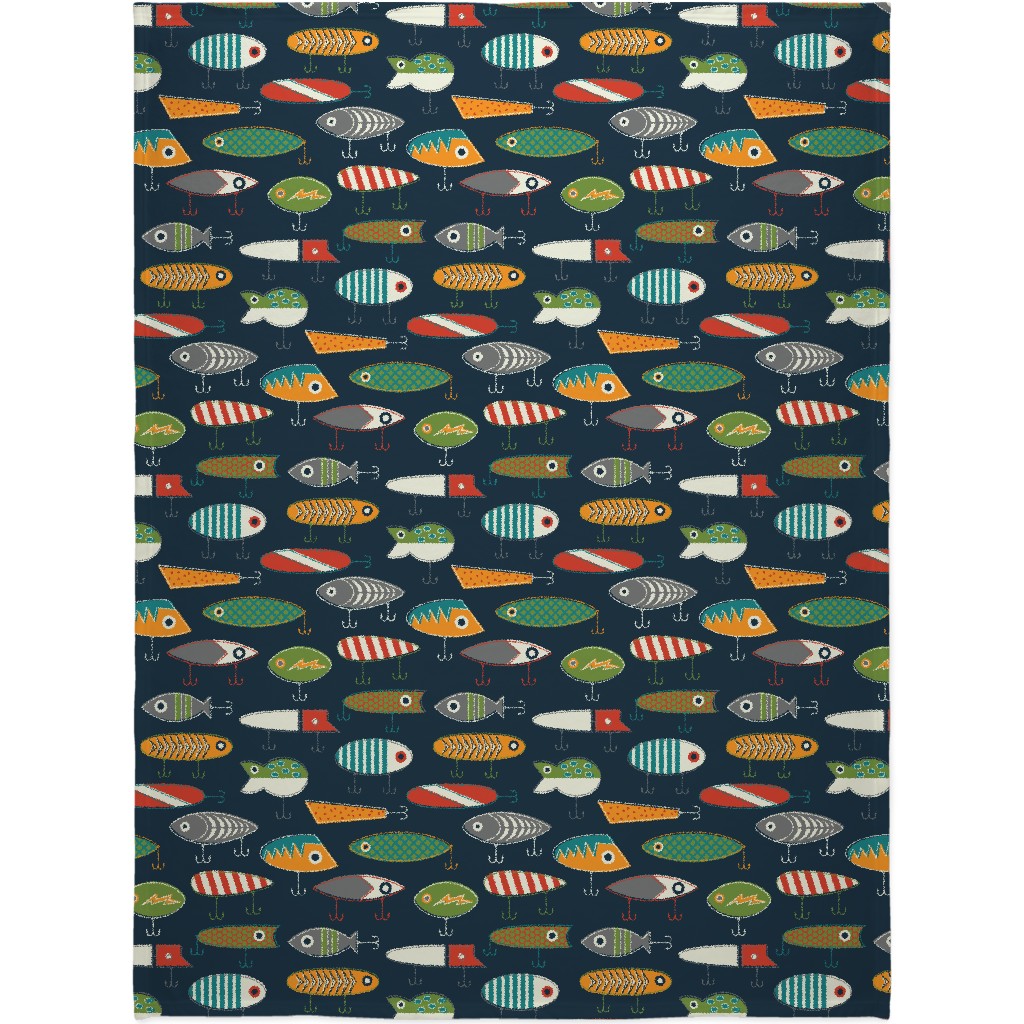 Hooked Up - Multi Blanket, Sherpa, 60x80, Multicolor