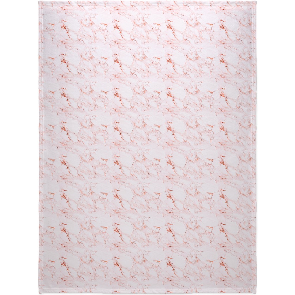 Marble - Blush Blanket, Sherpa, 60x80, Pink
