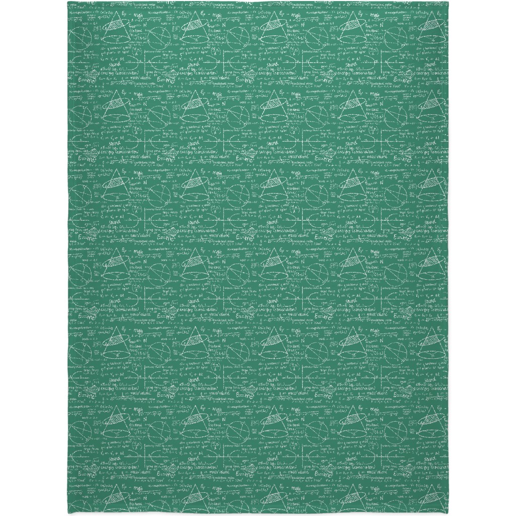 Common Equations Blanket, Sherpa, 60x80, Green