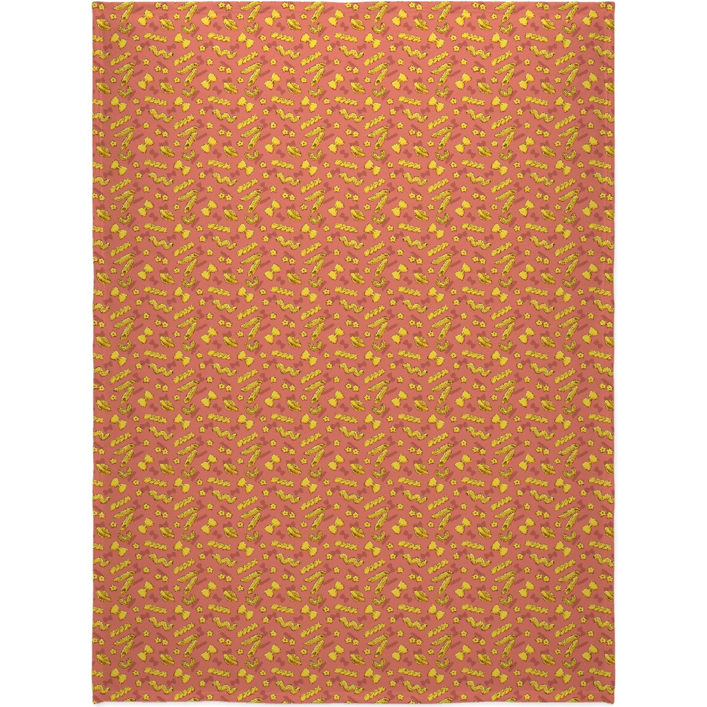Pasta Blanket, Sherpa, 60x80, Orange, Light Salmon