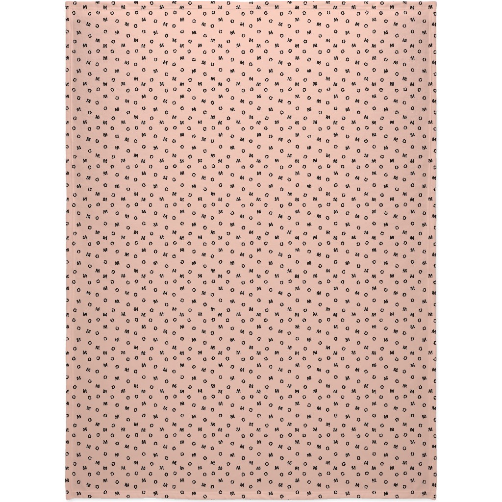 Sweet Mom Typography - Pale Nude Blanket, Sherpa, 60x80, Pink