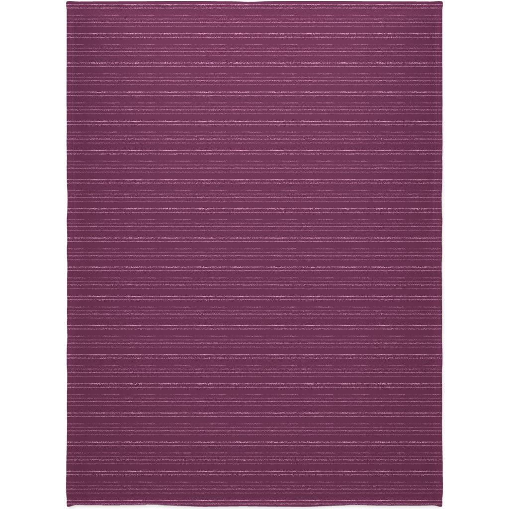 Take Flight Stripe - Rasberry Blanket, Sherpa, 60x80, Purple, Purple