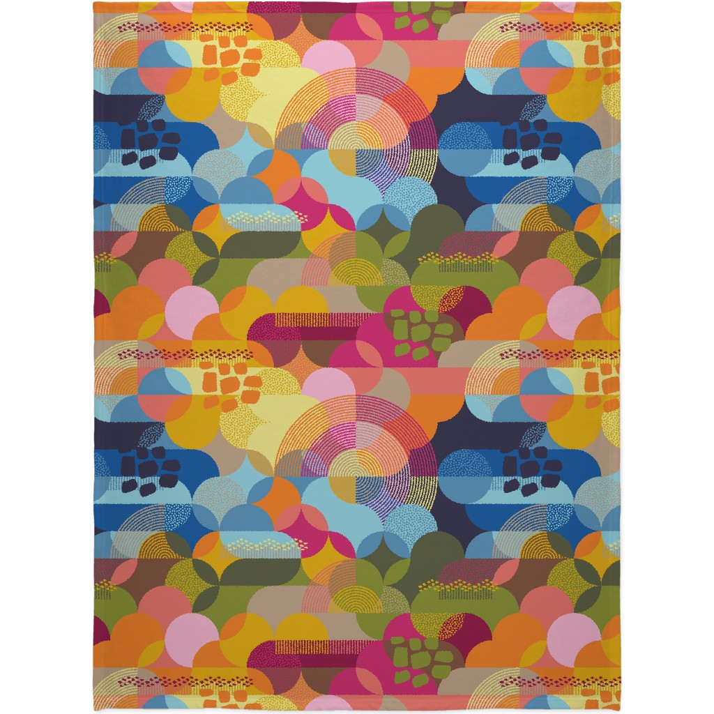 Summertime - Multi Blanket, Sherpa, 60x80, Multicolor