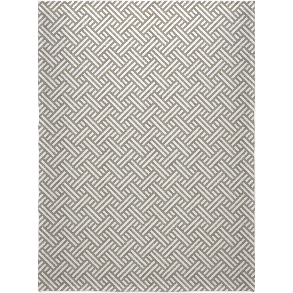 Farmhouse Weave Blanket, Sherpa, 60x80, Gray, Cafe