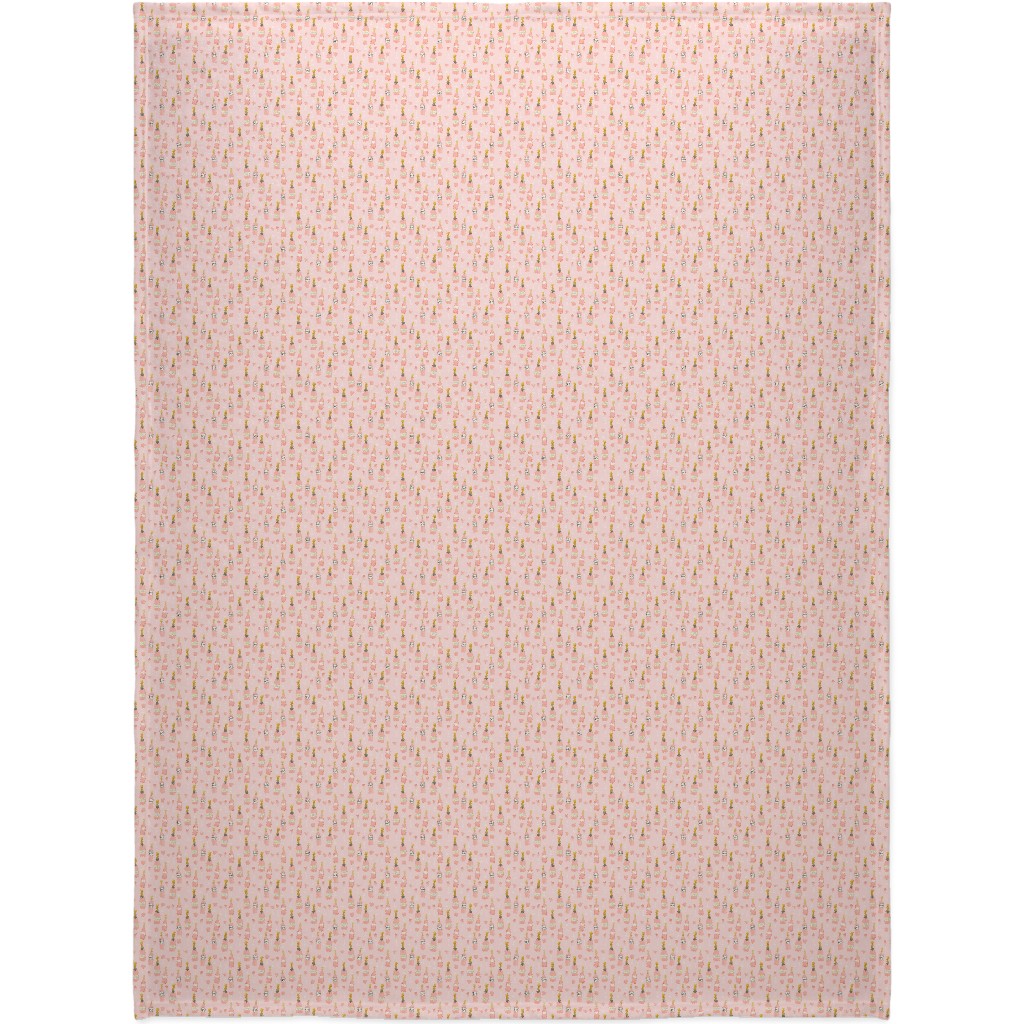 Rose All Day Wine Blanket, Sherpa, 60x80, Pink, Fair Weather