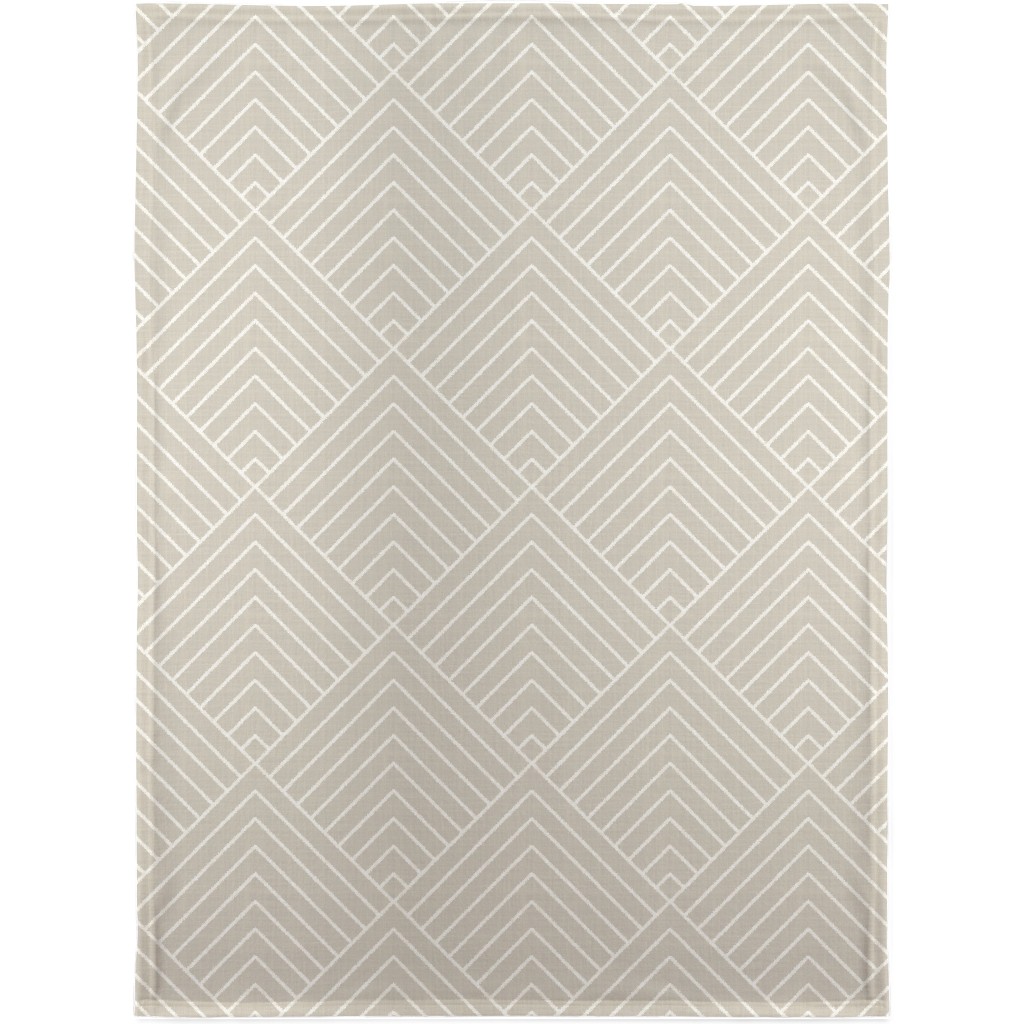 Wright Blanket, Fleece, 30x40, Beige, Pebble