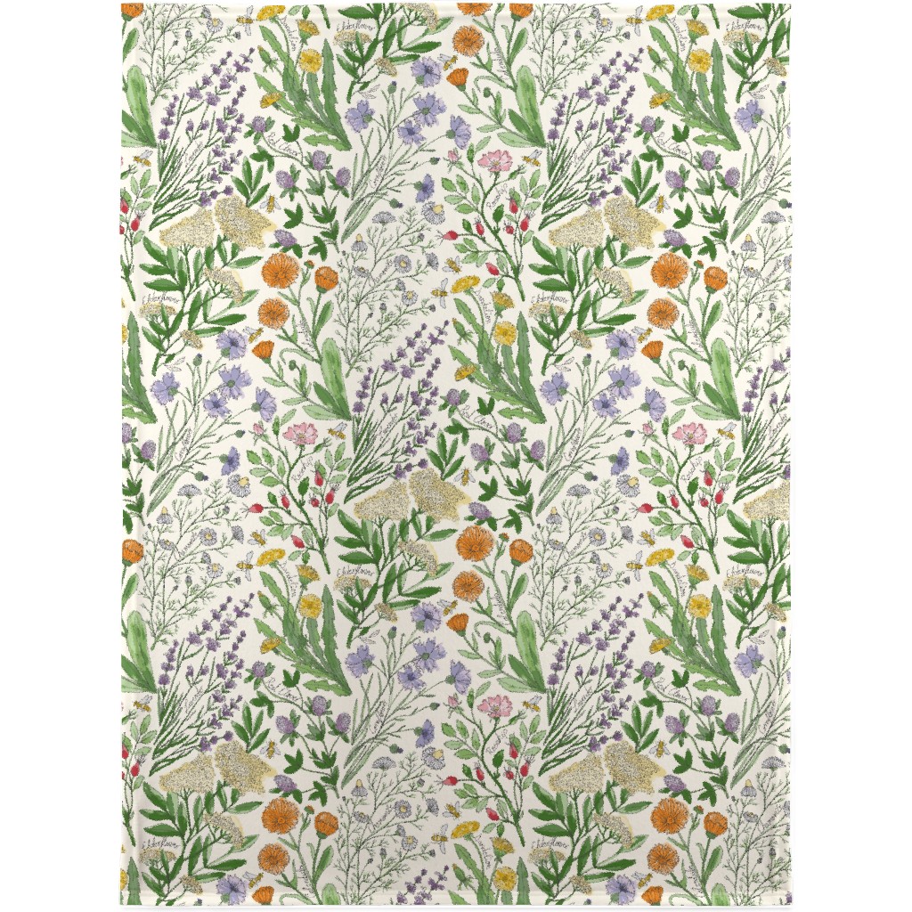 Wildflowers - Multi Blanket, Fleece, 30x40, Multicolor