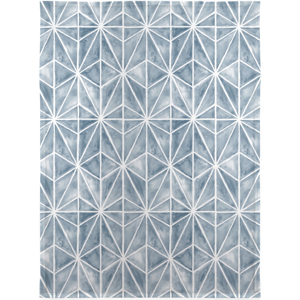 Coastal Stars - Blue Blanket, Fleece, 30x40, Blue, True Blue