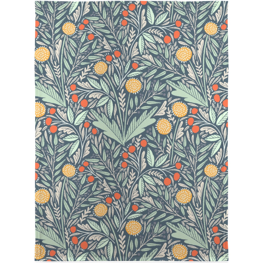 Astrid Blanket, Fleece, 30x40, Multicolor, Hemlock