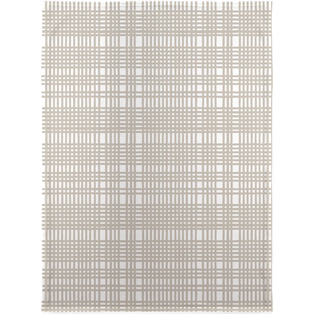 Loose Weave Blanket, Fleece, 30x40, Gray, Wheat