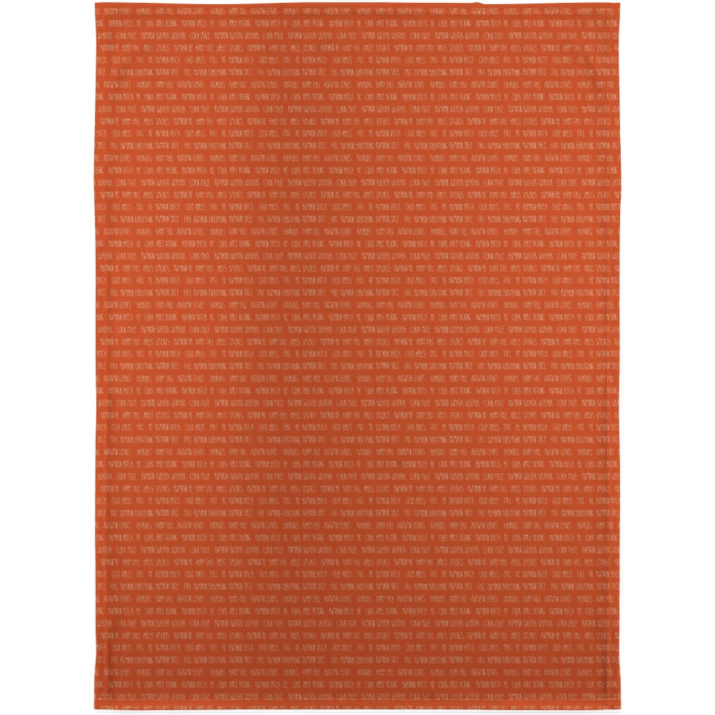 Fall Typography - Orange Blanket, Fleece, 30x40, Orange, Orange