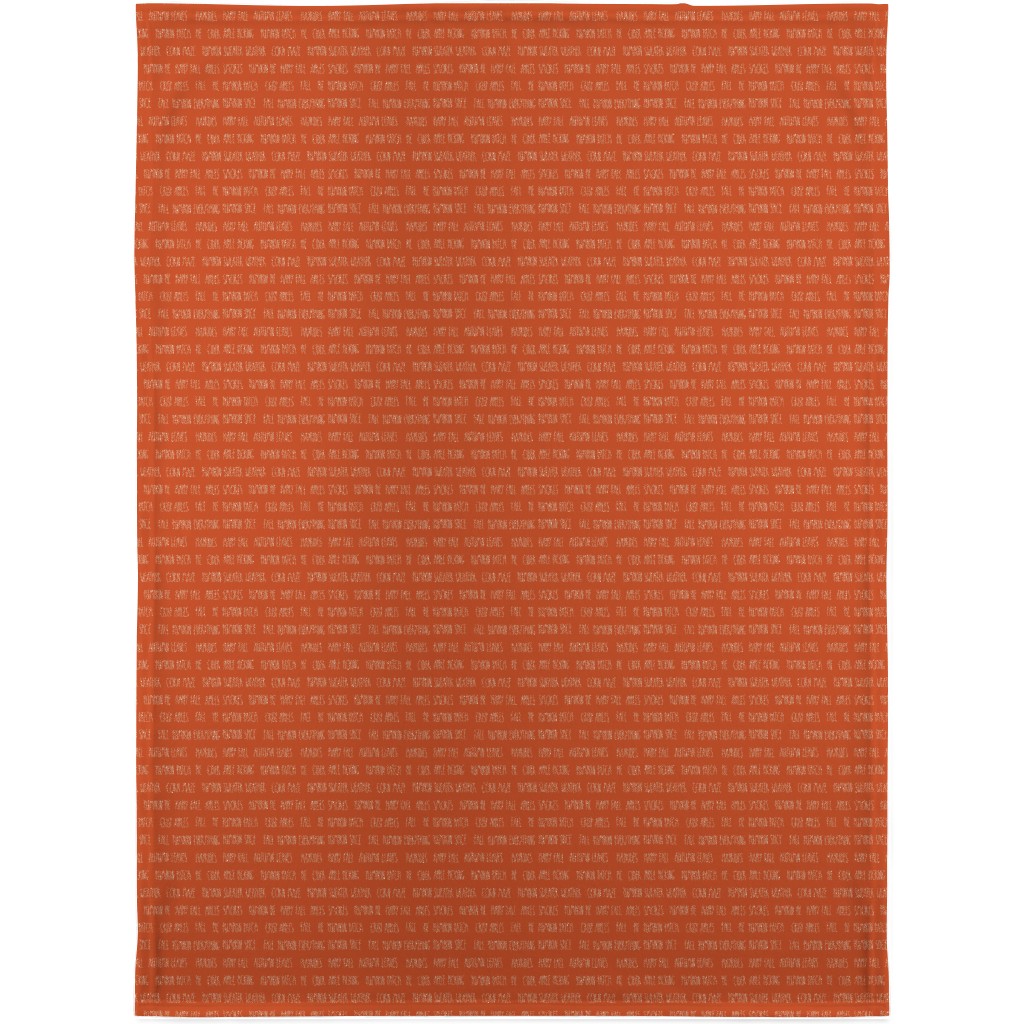 Fall Typography - Orange Blanket, Fleece, 30x40, Orange