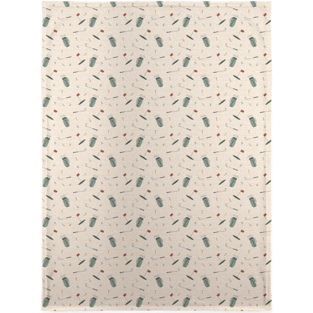 Tee Time - Neutral Blanket, Fleece, 30x40, Beige, Pearl