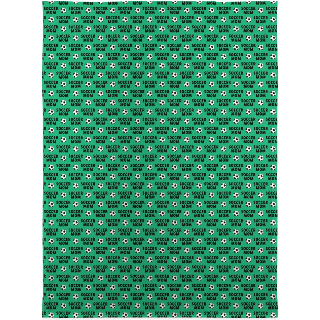 Soccer Mom - Green Blanket, Fleece, 30x40, Green, Classic Green