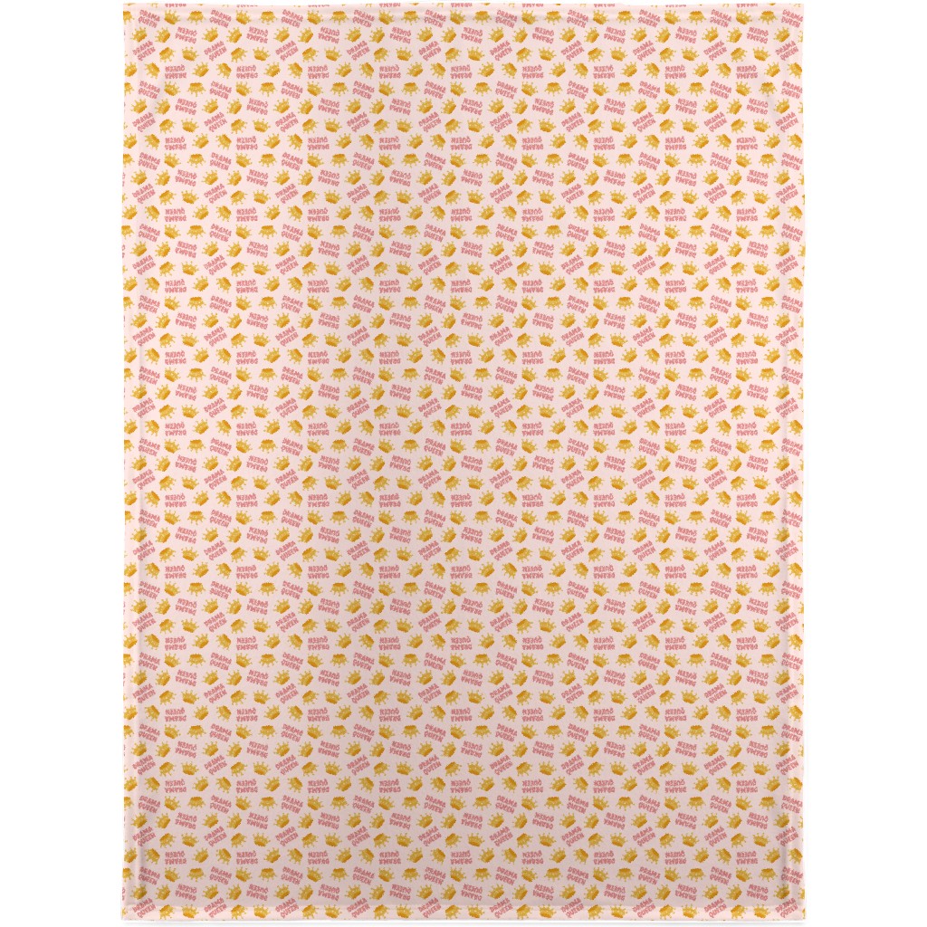 Drama Queen - Pink Blanket, Fleece, 30x40, Pink, Bright Pink