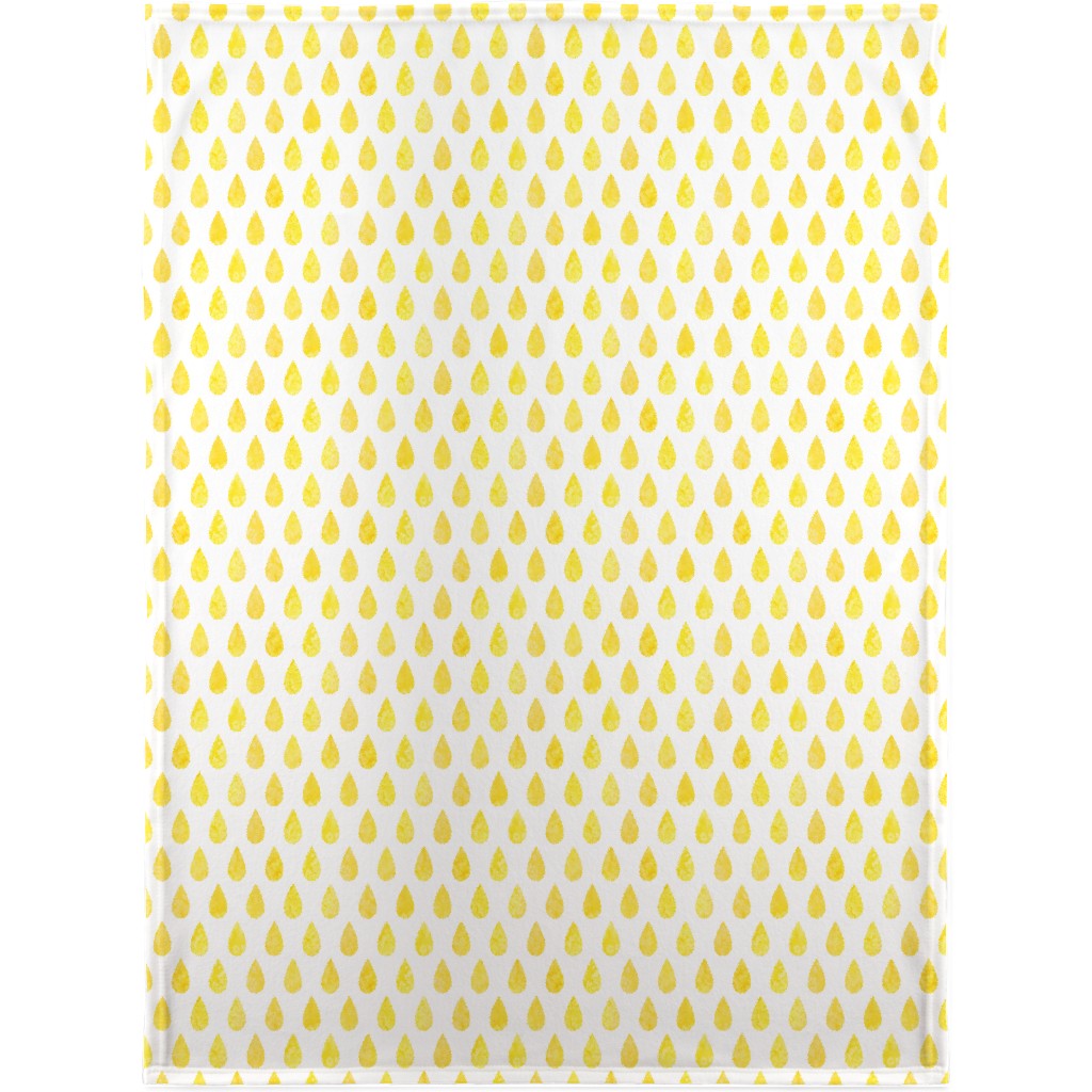Drops Blanket, Fleece, 30x40, Yellow, Sunshine
