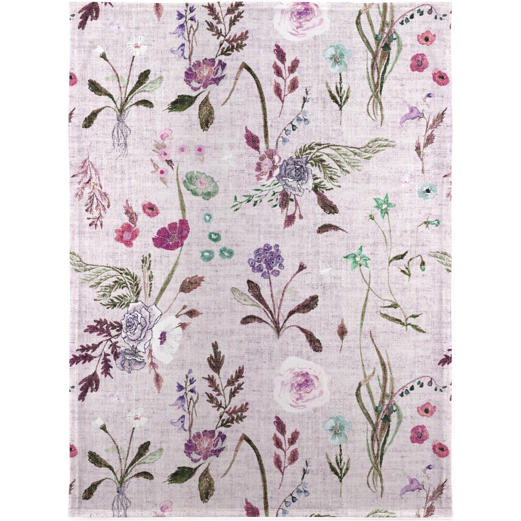 Jane - Lavender Blanket, Fleece, 30x40, Purple