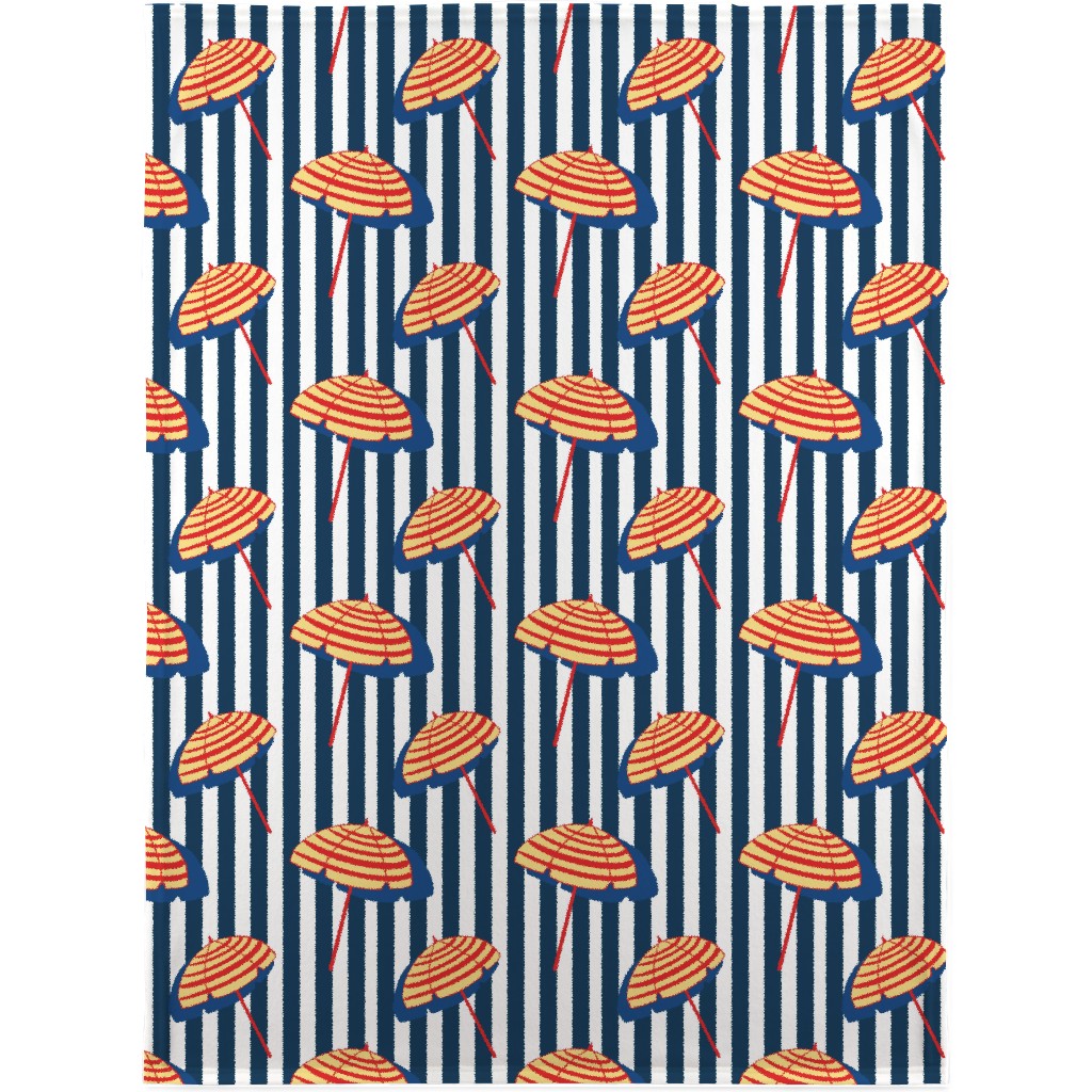 Positano Blanket, Fleece, 30x40, Blue, True Blue