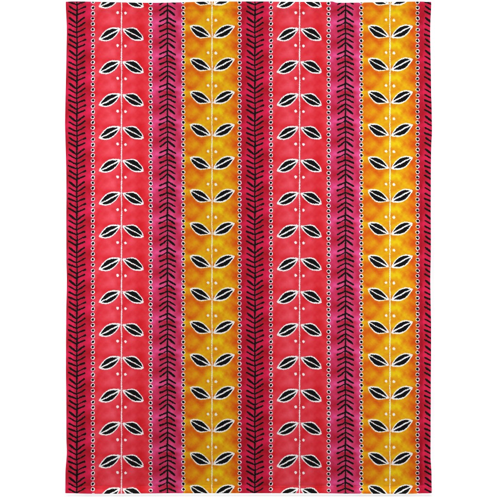 Ribbons Blanket, Fleece, 30x40, Red