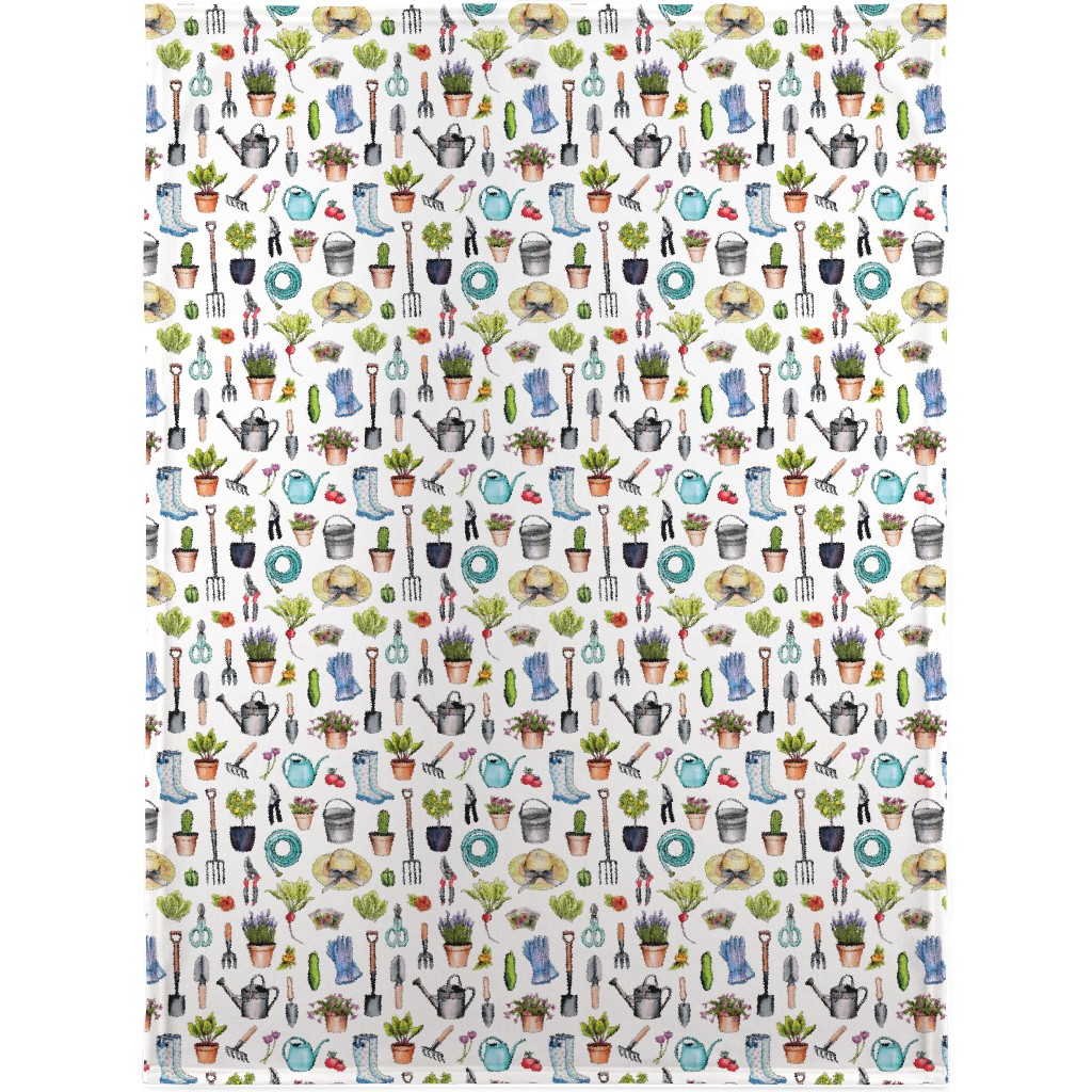 Garden Gear - Multicolor Blanket, Fleece, 30x40, Multicolor