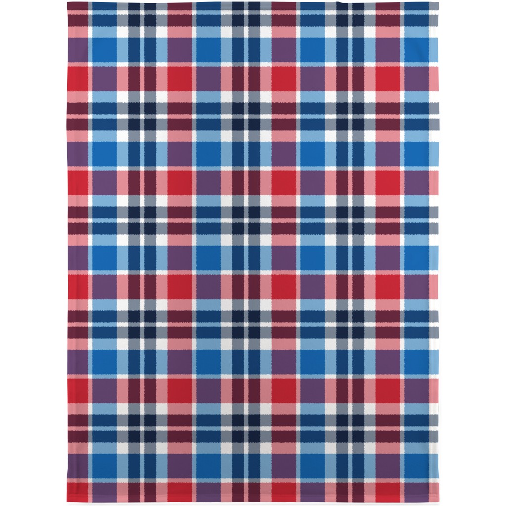 Independence Day Plaid - Multi Blanket, Fleece, 30x40, Multicolor
