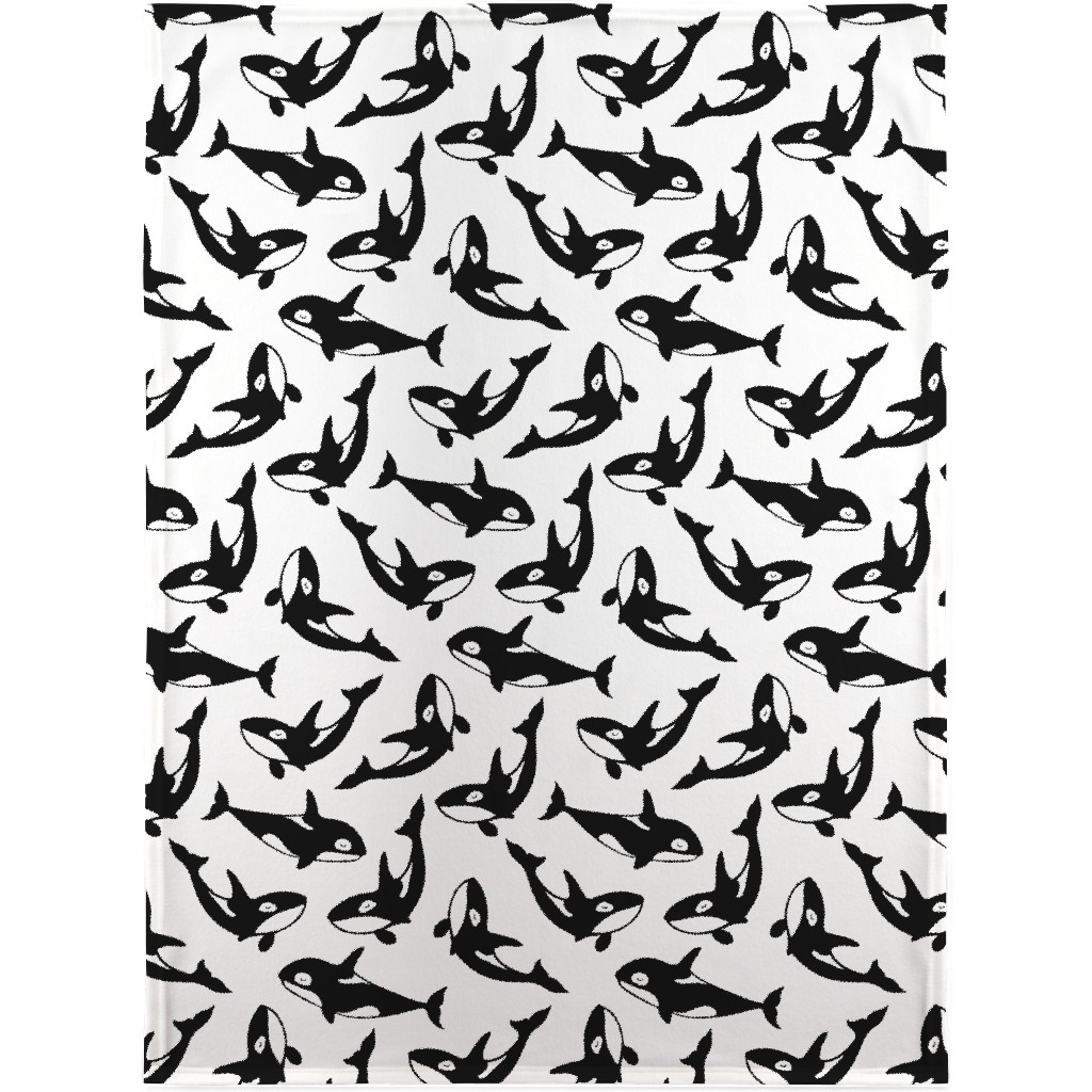 Orca Blanket, Fleece, 30x40, White