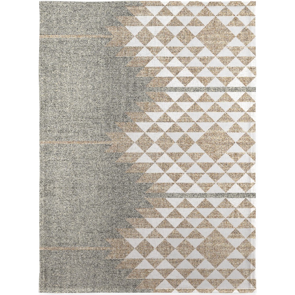 Atiz Diamond - Neutral Blanket, Fleece, 30x40, Gray, Gray