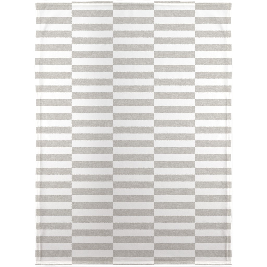 Tiles - Rectangles - Stone Blanket, Fleece, 30x40, Gray
