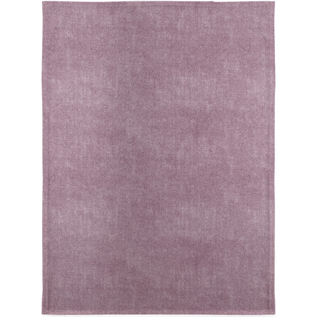 Canvas Texture in Light Lilac Blanket, Fleece, 30x40, Purple, Purple