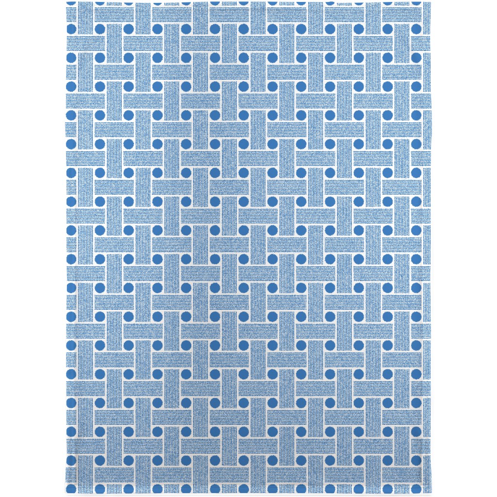 Beams - Blue Blanket, Plush Fleece, 30x40, Blue, True Blue