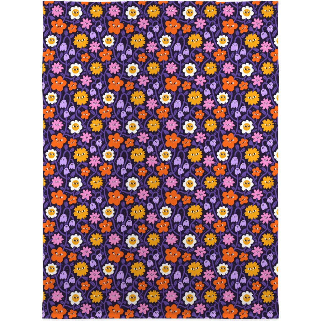 Extremely Wicked, Evil and Vile Halloween Garden - Purple Blanket, Plush Fleece, 30x40, Purple, Purple
