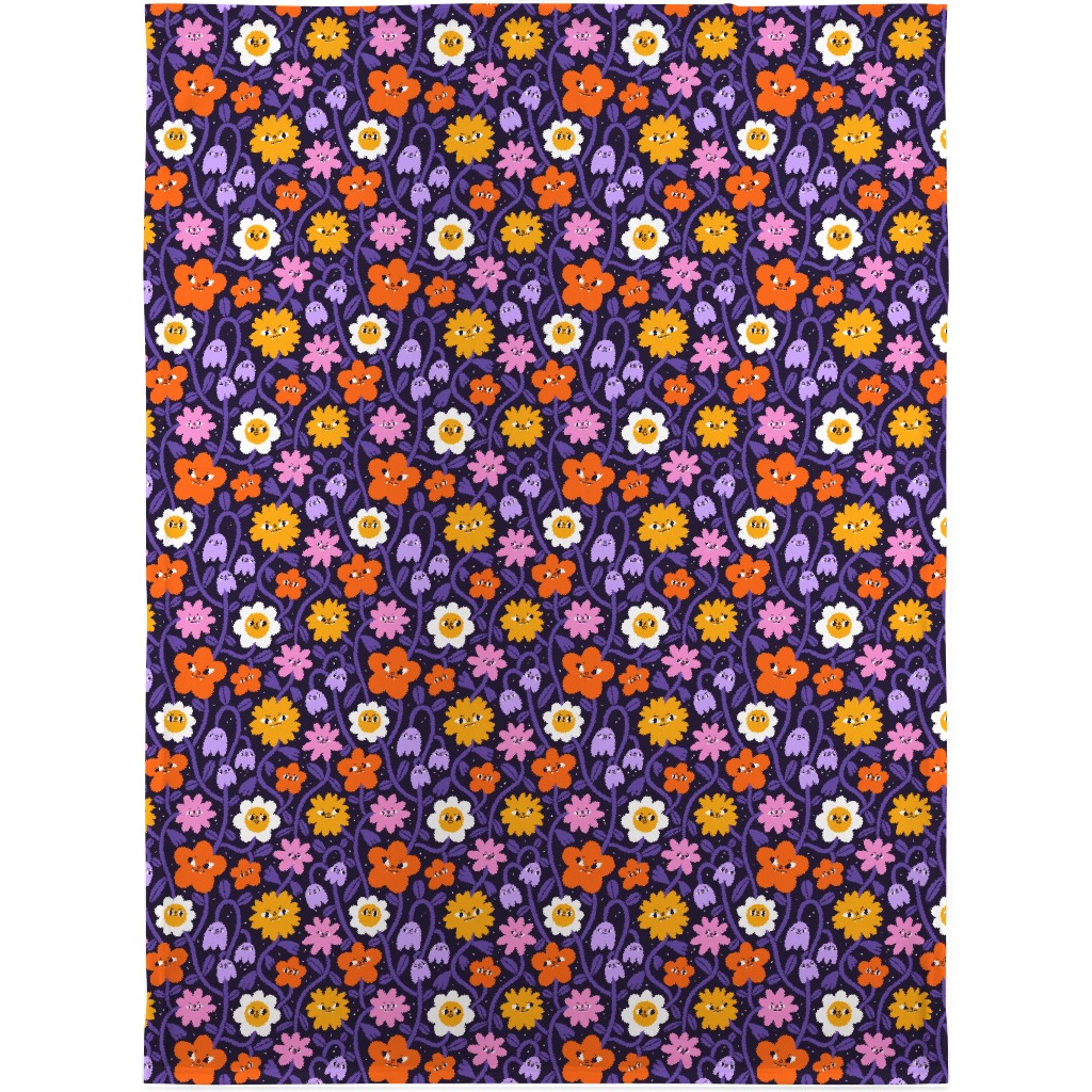 Extremely Wicked, Evil and Vile Halloween Garden - Purple Blanket, Plush Fleece, 30x40, Purple