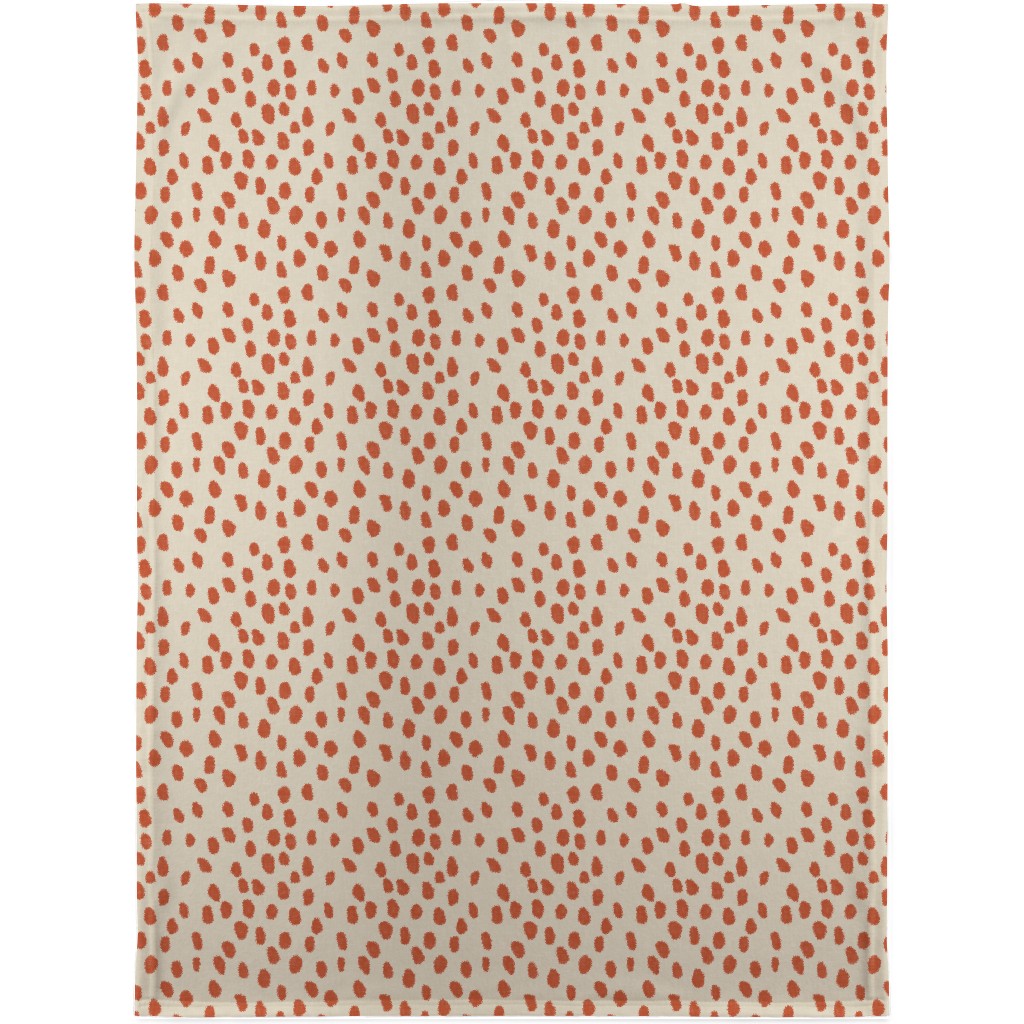 Printemps - Spice Blanket, Plush Fleece, 30x40, Orange