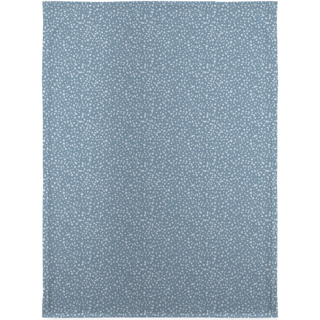 Arctic Thaw - Dark Grey Blanket, Plush Fleece, 30x40, Blue