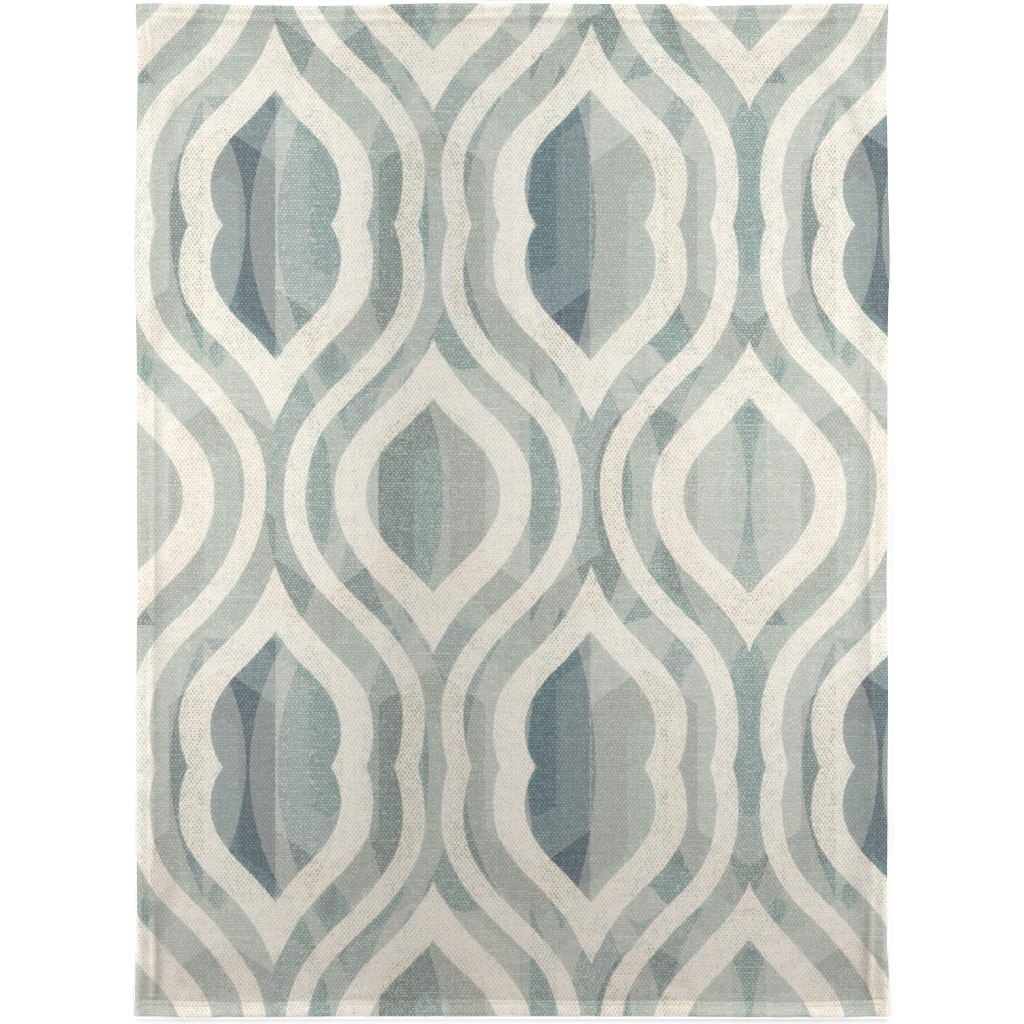 Modern Farm - Blue Blanket, Plush Fleece, 30x40, Blue