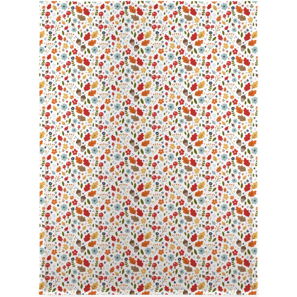 Woodland Floral - Multi Blanket, Sherpa, 30x40, Multicolor