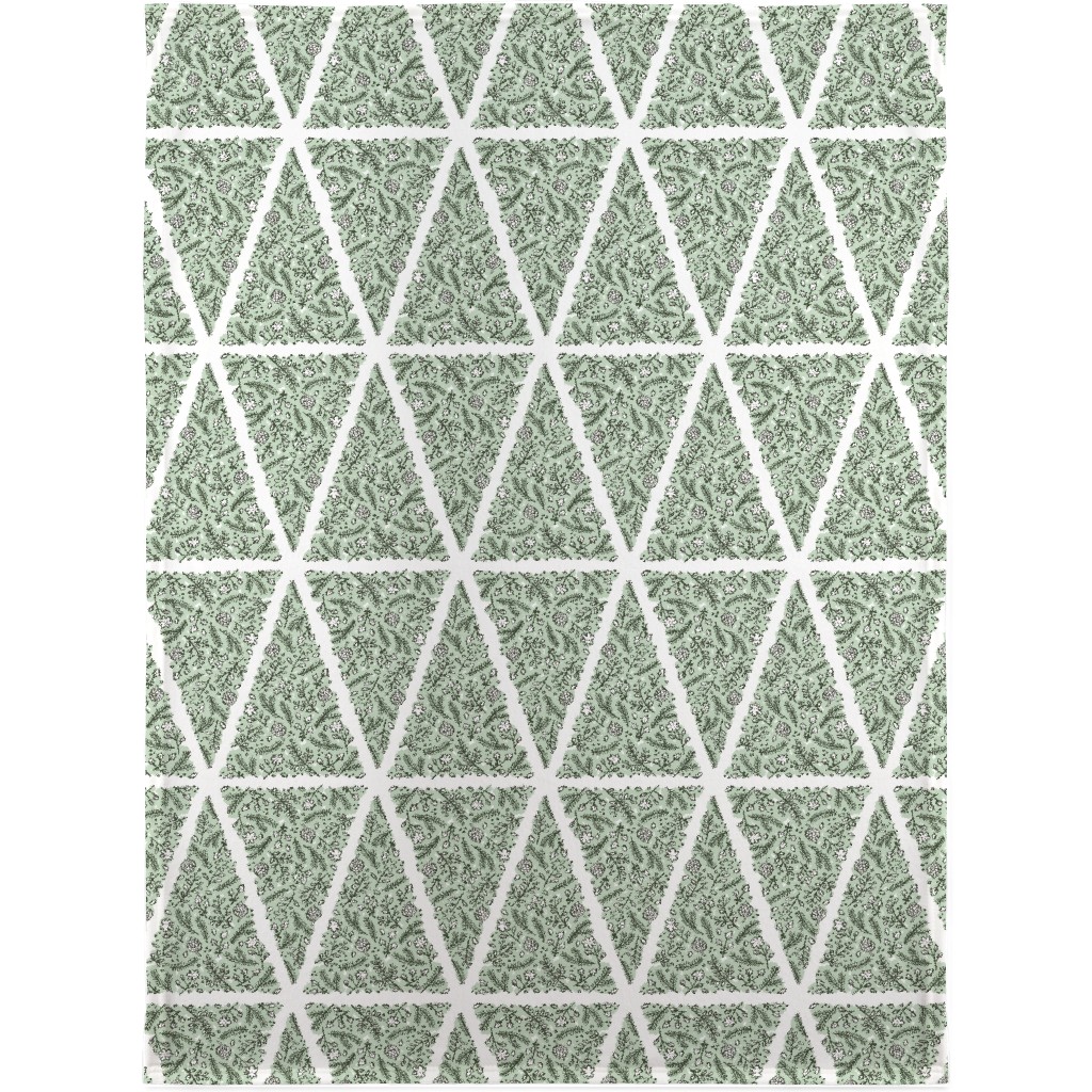 O Christmas Tree, O Christmas Tree - Green Blanket, Sherpa, 30x40, Green, Classic Green