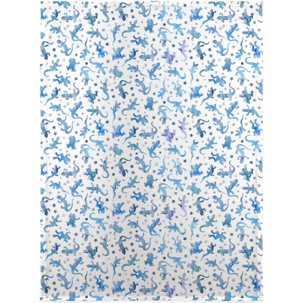 Pond Life Blanket, Sherpa, 30x40, Blue, Chill