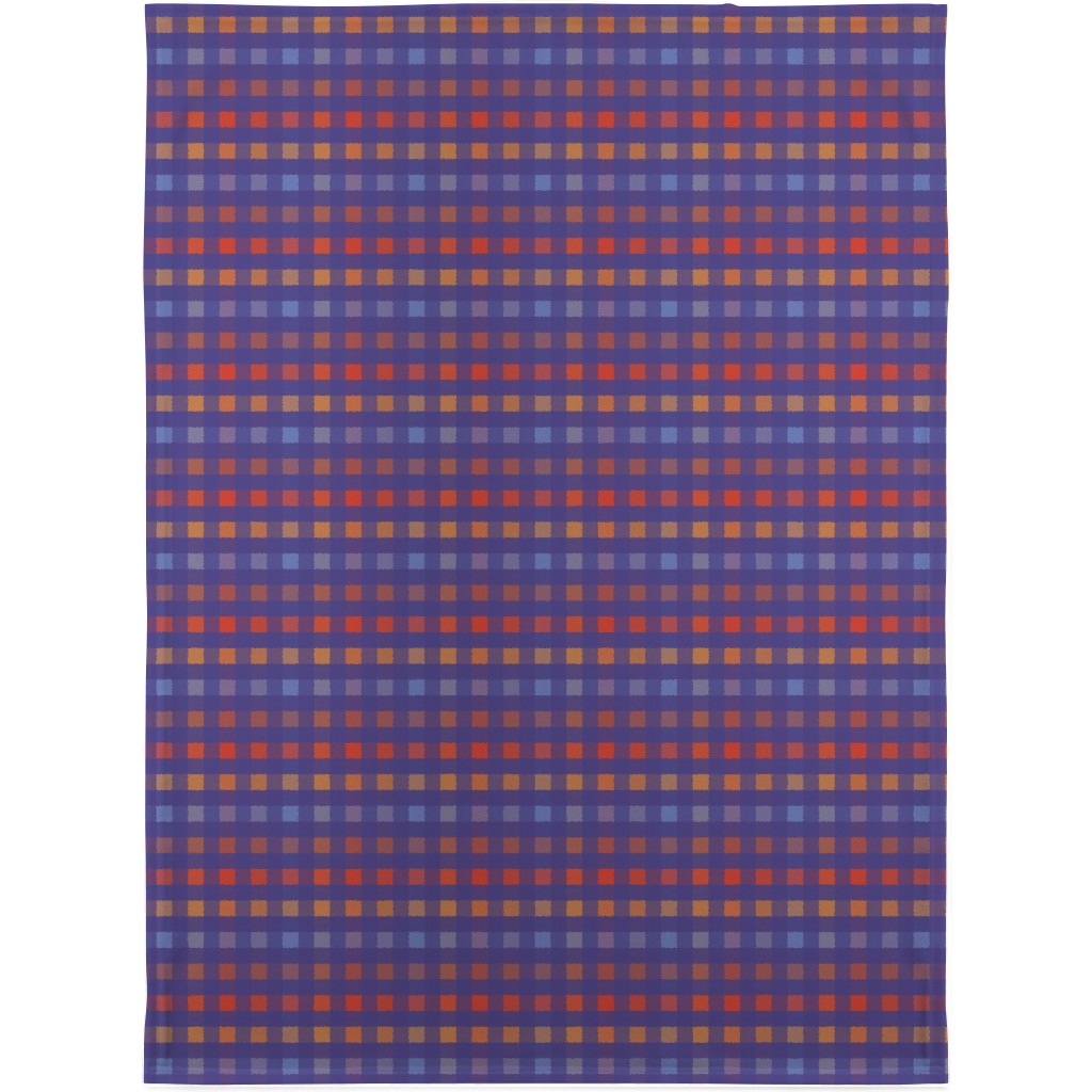 Picnic Plaid Blanket, Sherpa, 30x40, Multicolor