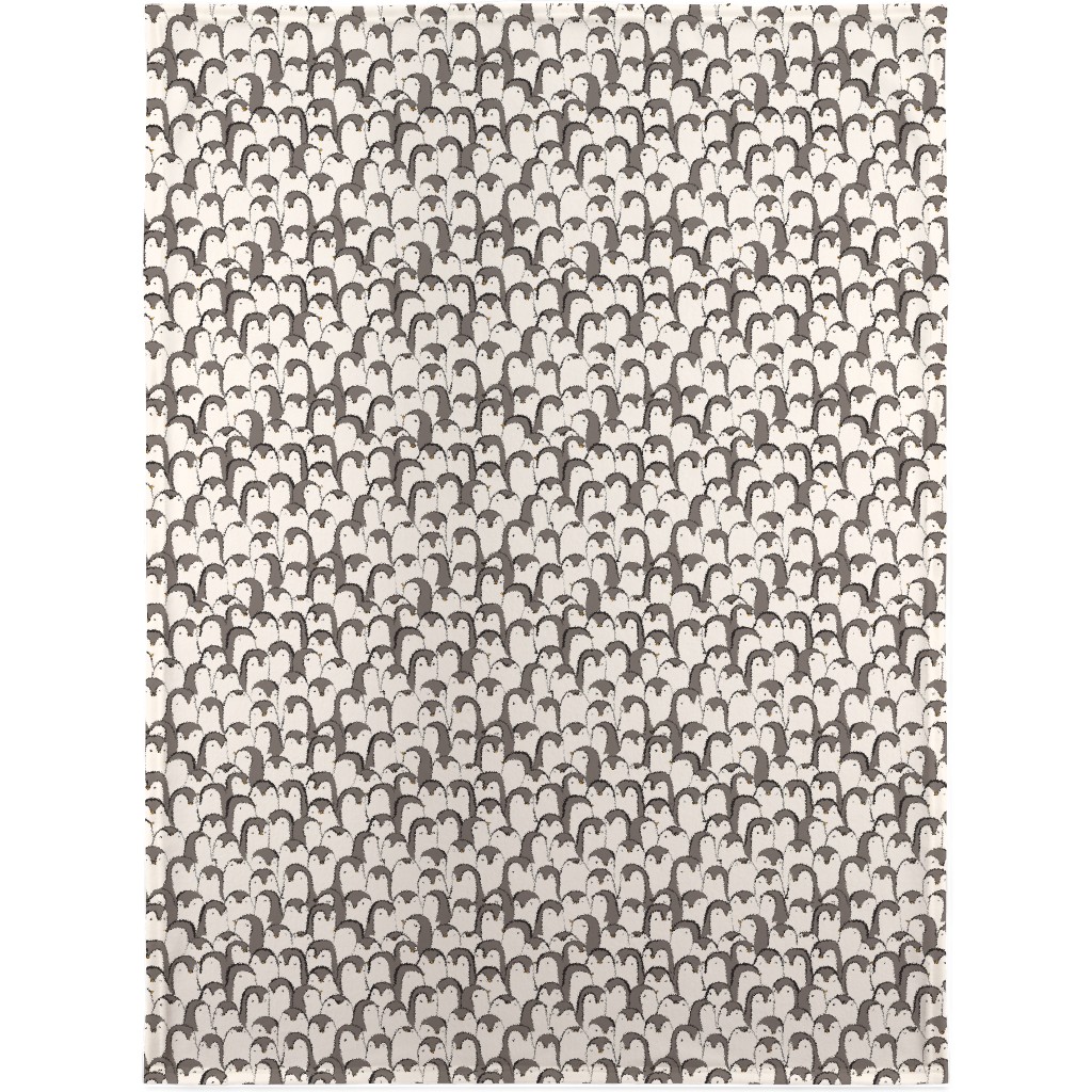 Penguin Huddle Blanket, Sherpa, 30x40, White