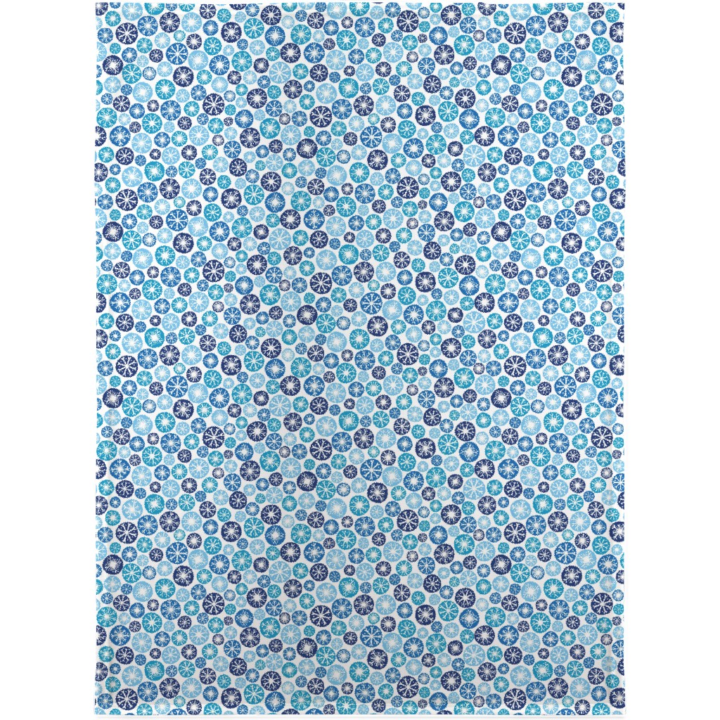 Snow Daze Blanket, Sherpa, 30x40, Blue, Bluebird