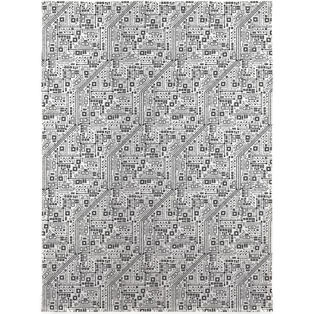 Short Circuits Blanket, Sherpa, 30x40, White