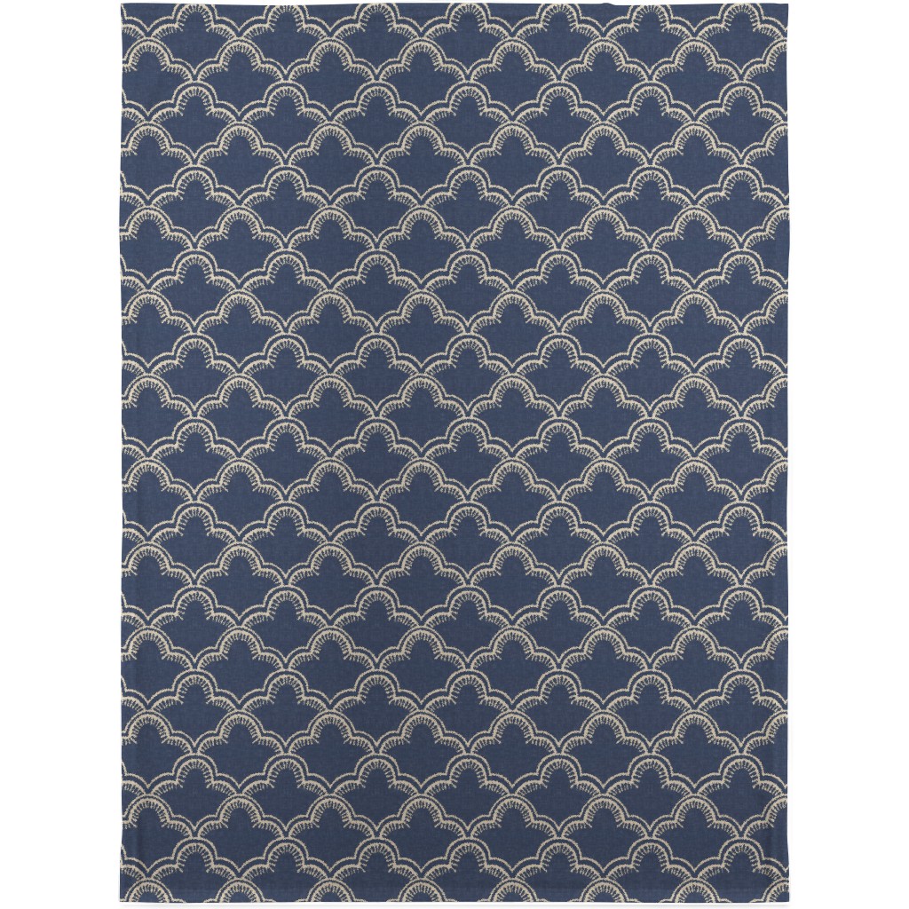 Tangier Blanket, Sherpa, 30x40, Blue, Gray
