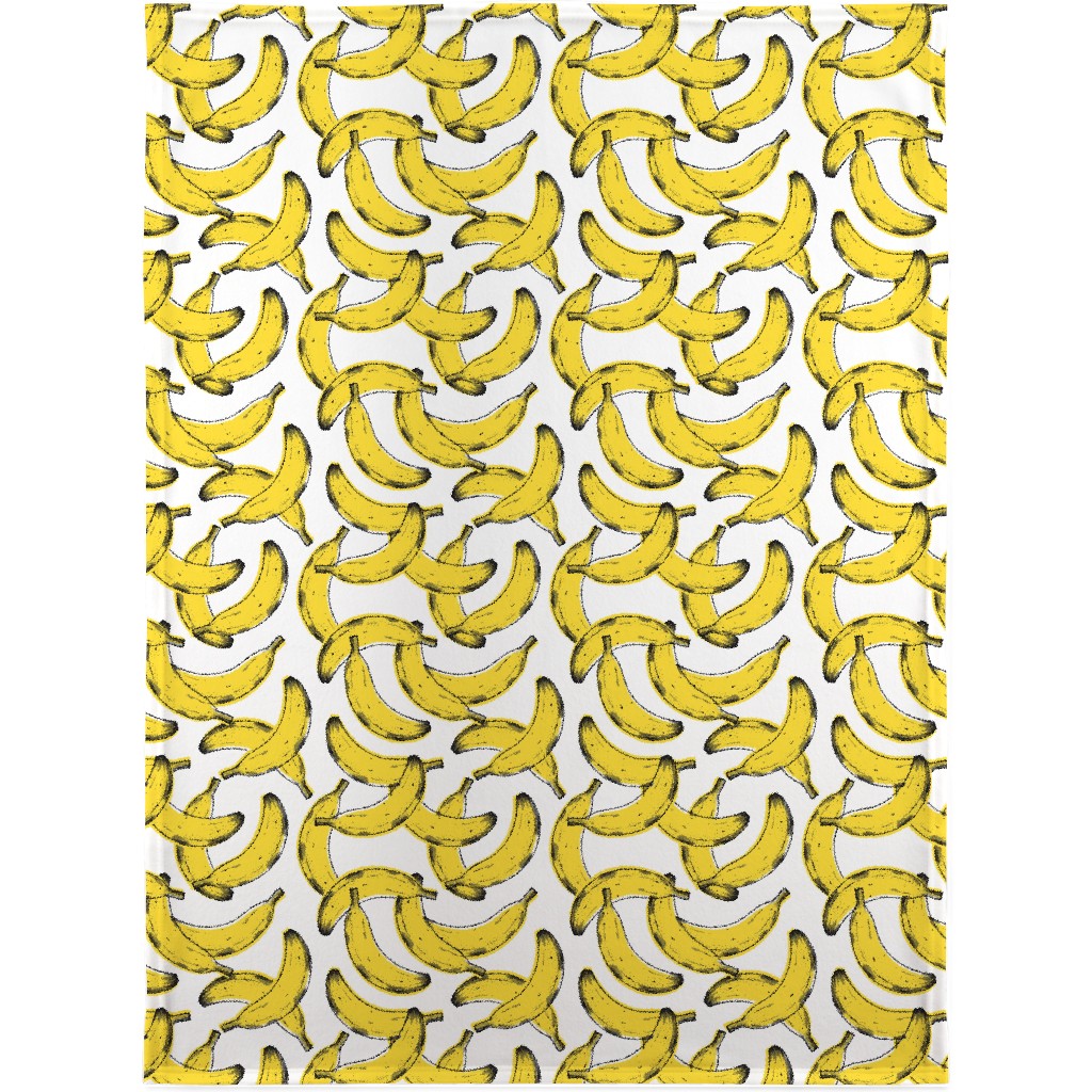 Banana Blanket, Sherpa, 30x40, Yellow, Classic Yellow