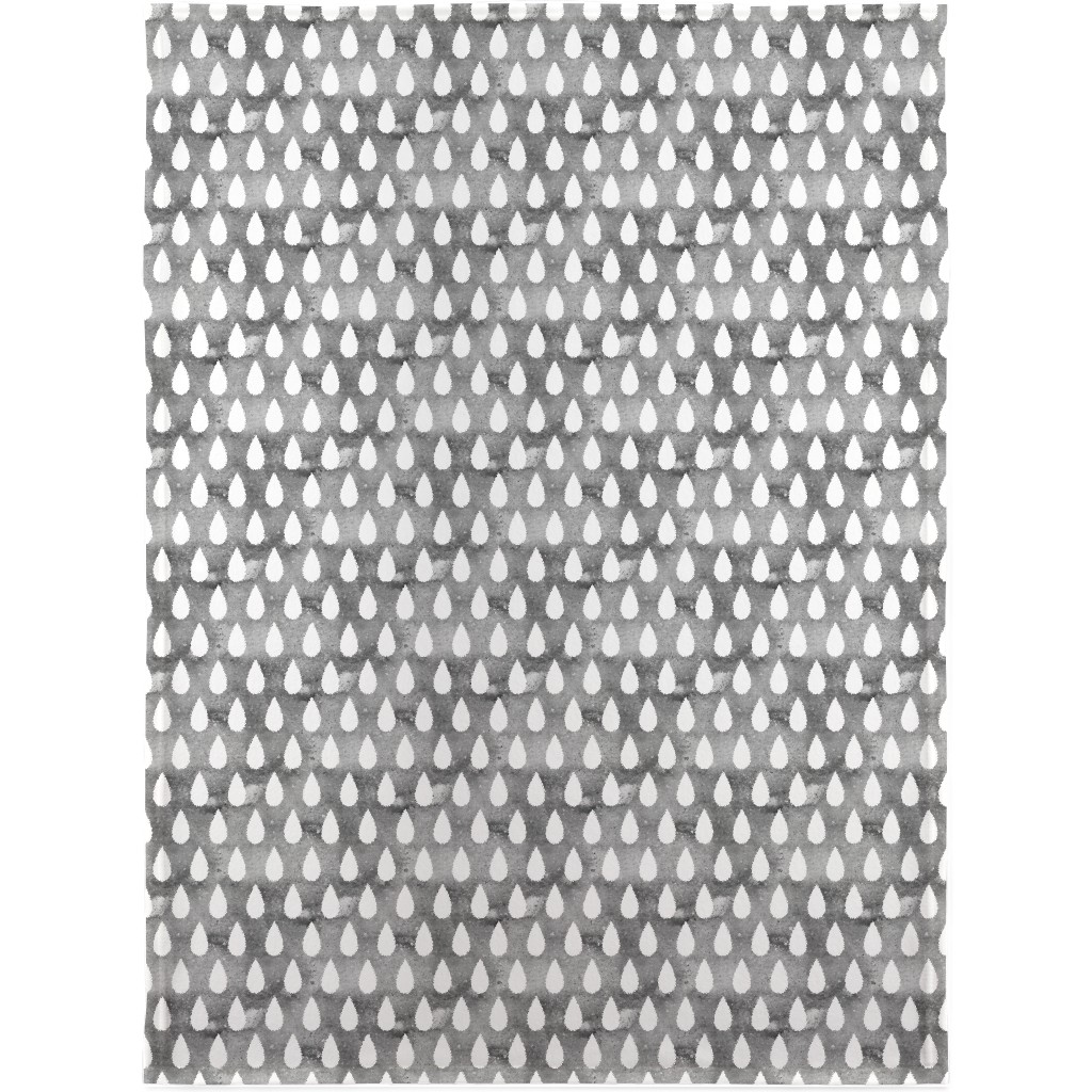 Drops Blanket, Sherpa, 30x40, Gray