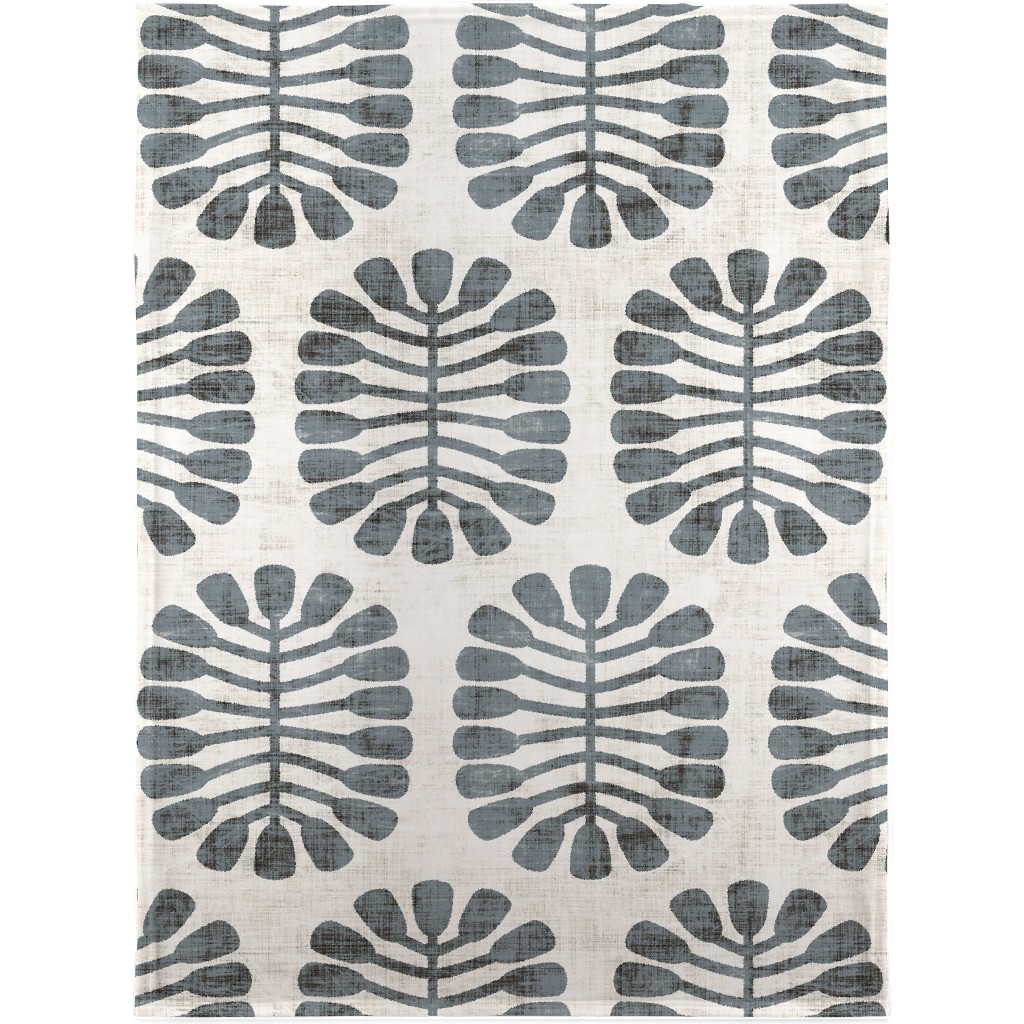 Seeded - Slate Blanket, Sherpa, 30x40, Gray, Gray