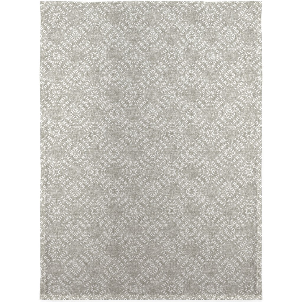 Modern Farmhouse Tile - Neutral Blanket, Sherpa, 30x40, Gray