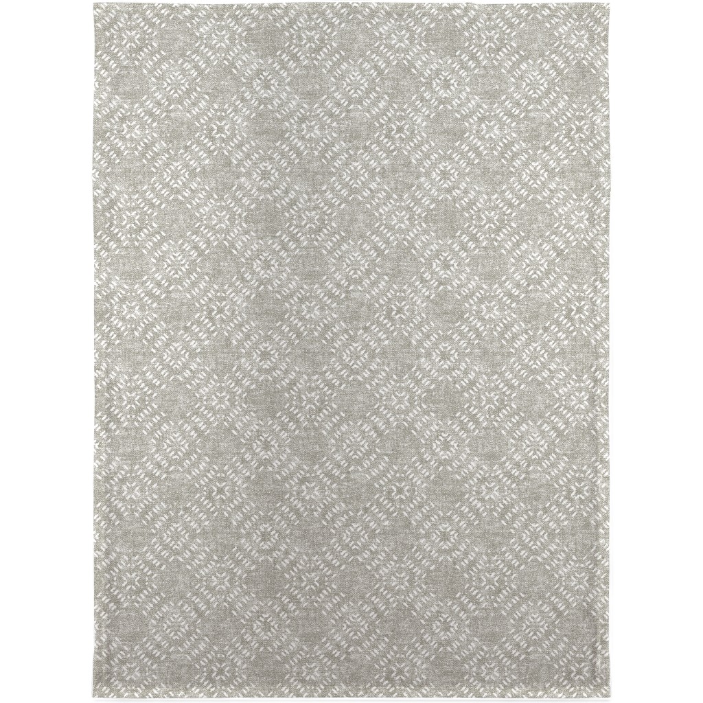 Modern Farmhouse Tile - Neutral Blanket, Sherpa, 30x40, Gray